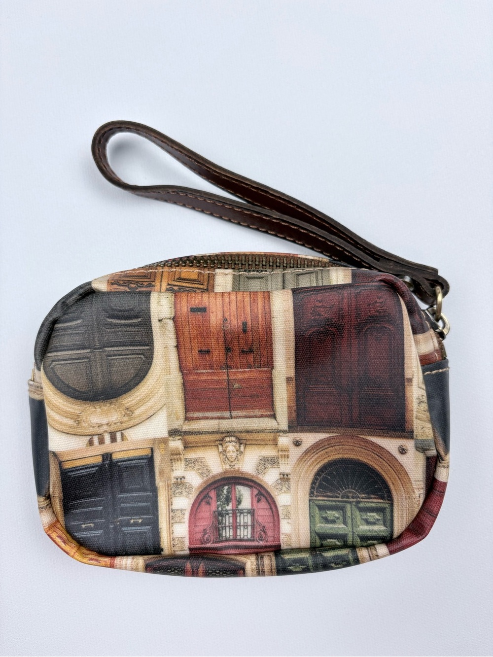 Patricia Nash Piper Canvas coated crossbody and pouch- Doorways to Italy - Picture 6 of 9
